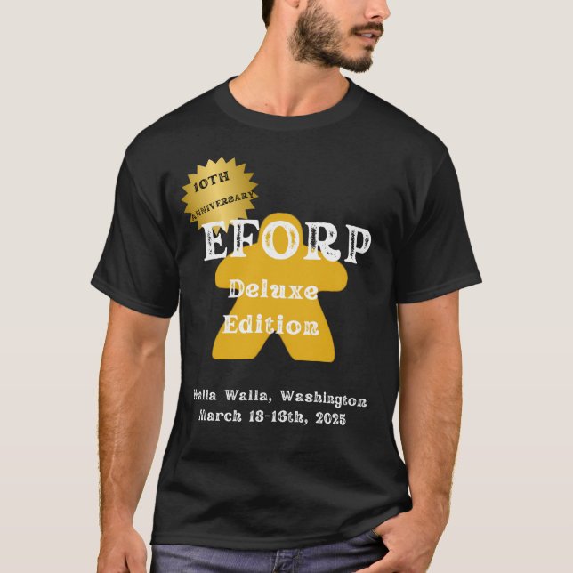 EFORP 2025 10th Anniversary Deluxe Edition Yellow  T-Shirt (Front)