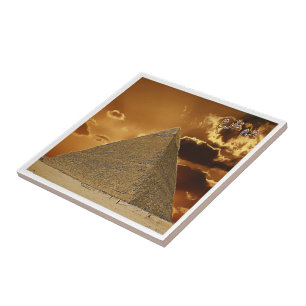 EG055 EGYPT, Chefren, Pyramid, Africa, Tile