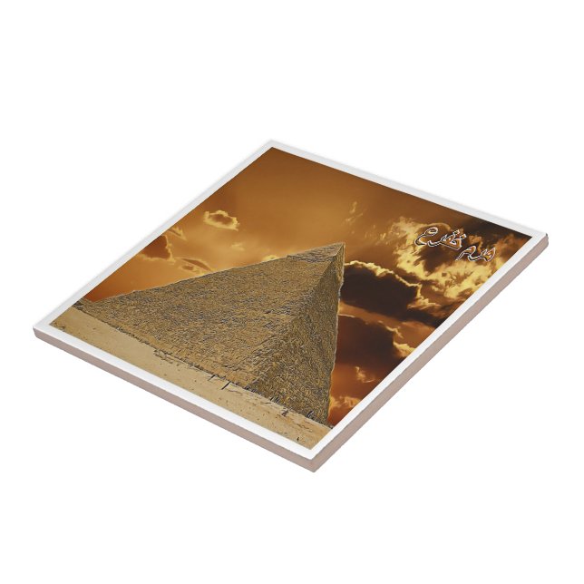 EG055 EGYPT, Chefren, Pyramid, Africa, Tile (Side)