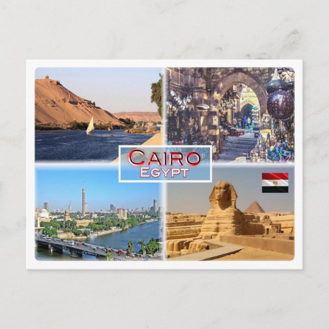 EG Cairo - River Nile - Khan el Khalili - Postcard (Front)