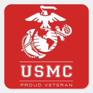 EGA Proud Veteran Square Sticker