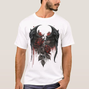 Egal with heart' and flowers design t-shirt