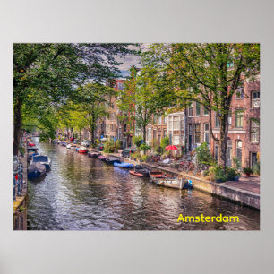 Egalantiersgracht, Amsterdam, Netherlands Poster