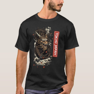 Egendary Animals Japanese Dragon Tokio Graphic Wom T-Shirt