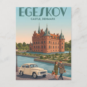 Egeskov Castle Denmark Fairytale Renaissance Postc Postcard