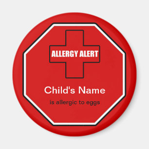 Egg Allergy Medical Allergic Alert Std Magnet