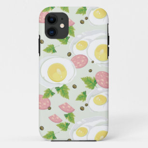 Egg and Sausage Pattern Case-Mate iPhone Case