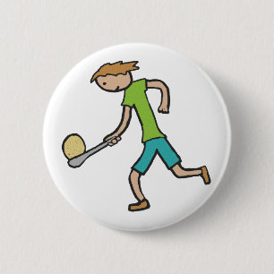 Egg And Spoon Race 6 Cm Round Badge
