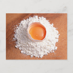 Egg and Wheat Flour Postcard
