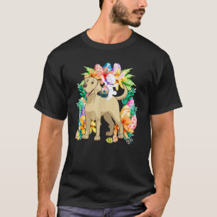 Egg Basket Rabbit Riding Labrador Retriever Dog Ea T-Shirt
