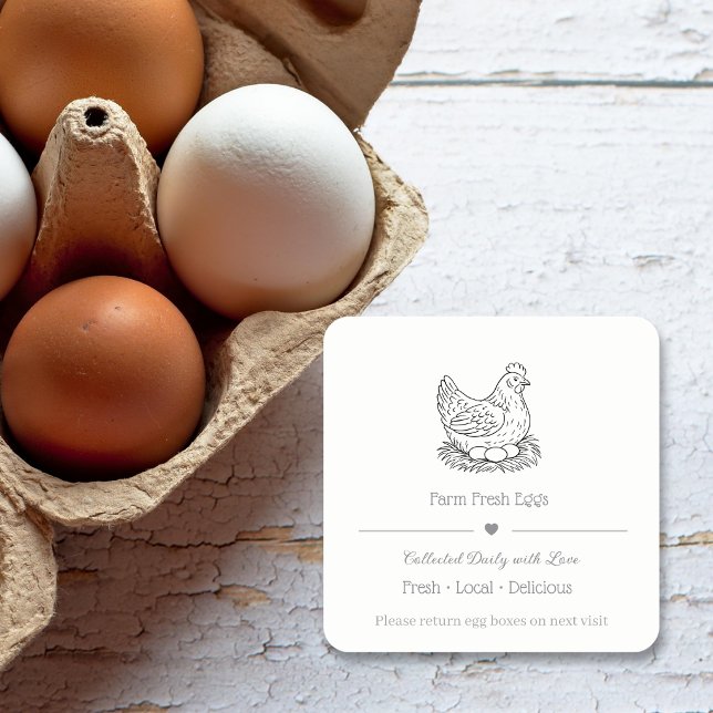 Egg box Label  free range farmers market (Creator Uploaded)