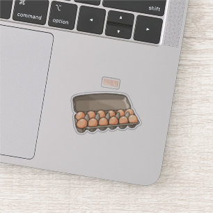 Egg carton cartoon illustration