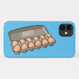 Egg carton cartoon illustration Case-Mate iPhone case