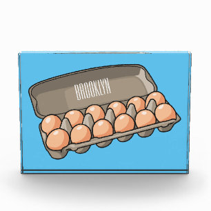Egg carton cartoon illustration photo block