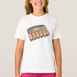 Egg carton cartoon illustration  T-Shirt