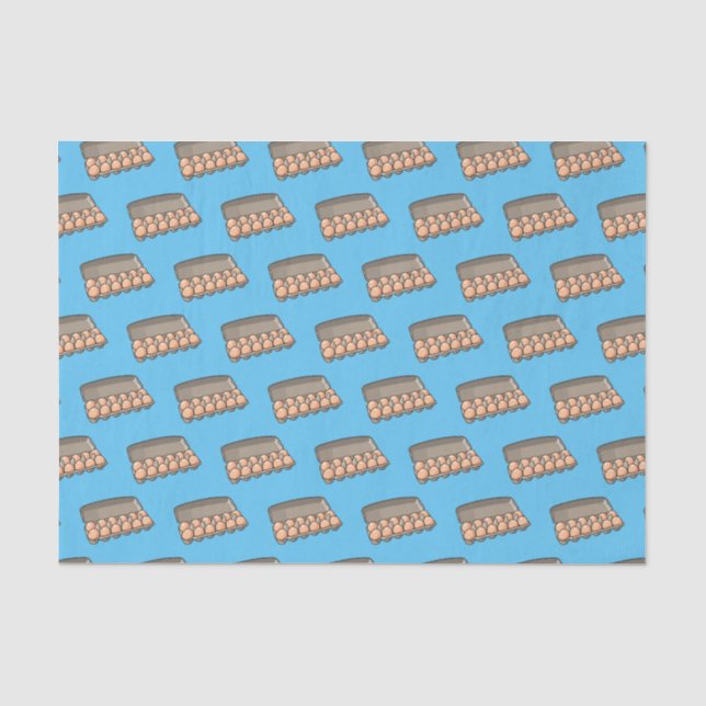 Egg carton cartoon illustration  tissue paper (Front)