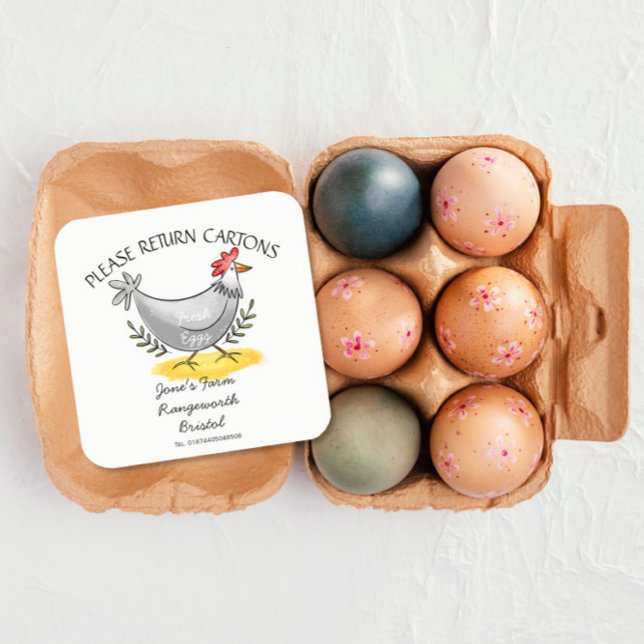 Egg Carton Label customise egg box free range (Creator Uploaded)