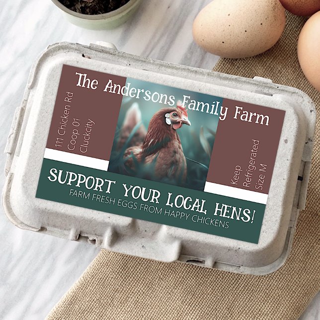 Egg Carton Packaging Funny Quote Custom Chicken  Rectangular Sticker (Creator Uploaded)