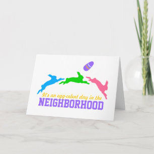 Egg-celent Day in the Neighbourhood Holiday Card