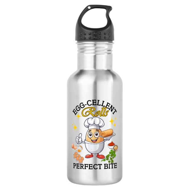 Egg-cellent Rolls Perfect Bite 532 Ml Water Bottle (Front)