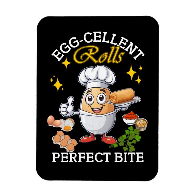 Egg-cellent Rolls Perfect Bite Magnet (Vertical)