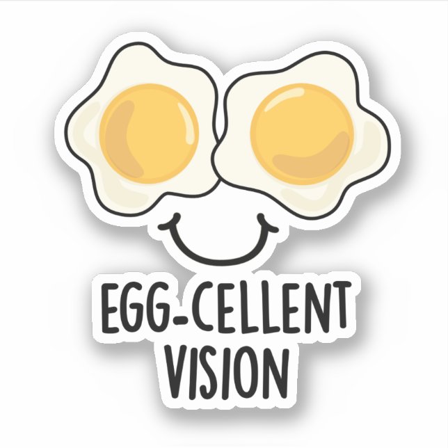 Egg-cellent Vision Funny Egg Pun  (Front)