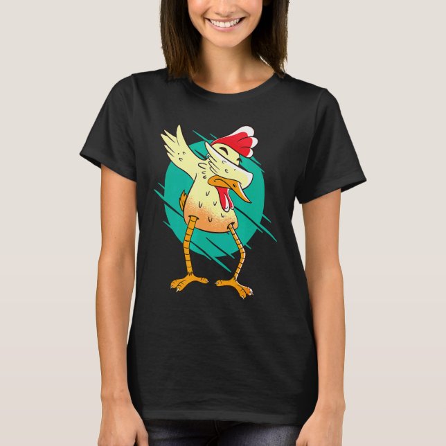 Egg Chicken Dabbing Dab   T-Shirt (Front)