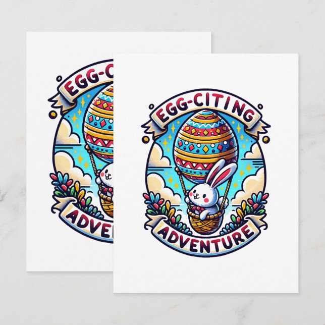 Egg-Citing Adventure Card (Front/Back)