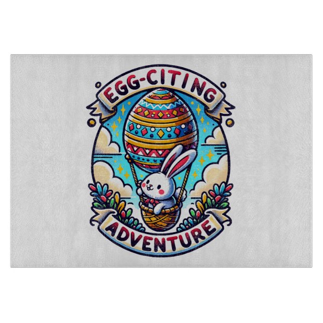 Egg-Citing Adventure Cutting Board (Front)