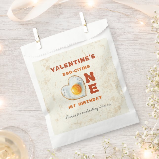Egg-Citing Baby BBQ First Birthday Favour Bags (Clipped)