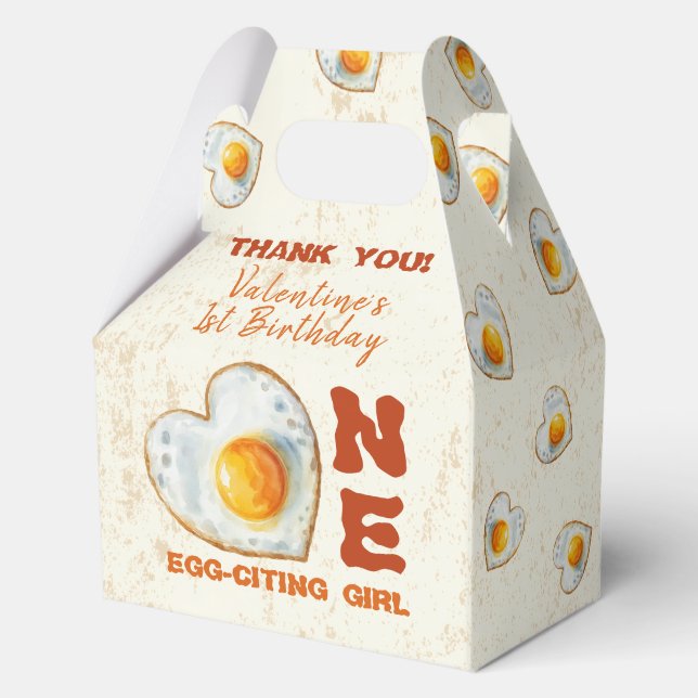 Egg-Citing Baby BBQ First Birthday Favour Box (Front)