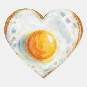 EGG-CITING BBQ BABY BIRTHDAY HEART STICKER
