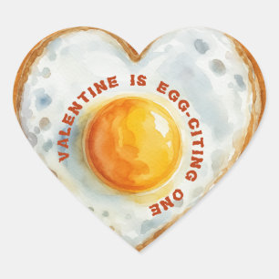 EGG-CITING BBQ BABY BIRTHDAY HEART STICKER
