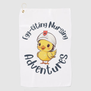 Egg-citing Nursing Adventures Relaxed Fit Golf Towel