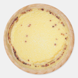 Egg Custard Tart Classic Round Sticker