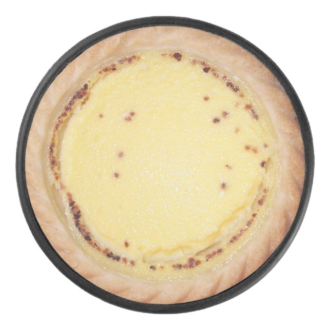 Egg Custard Tart Hockey Puck (Front)