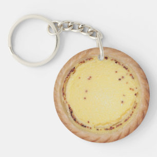 Egg Custard Tart Key Ring