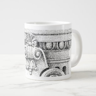EGG & DART Big White Mug
