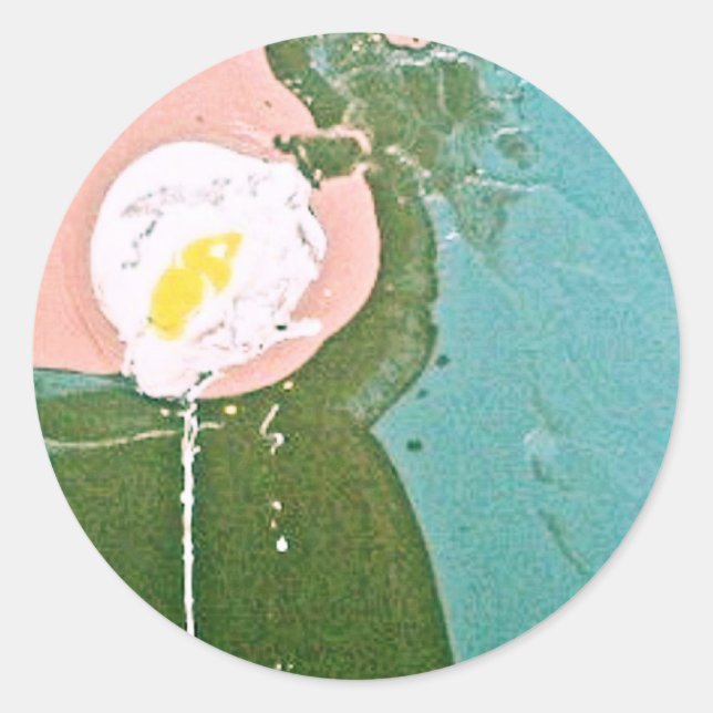 EGG DRIPS CLASSIC ROUND STICKER (Front)