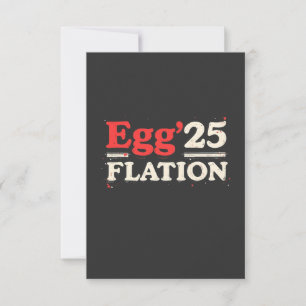 Egg Flation 25 Funny Easter Economy Thank You Card