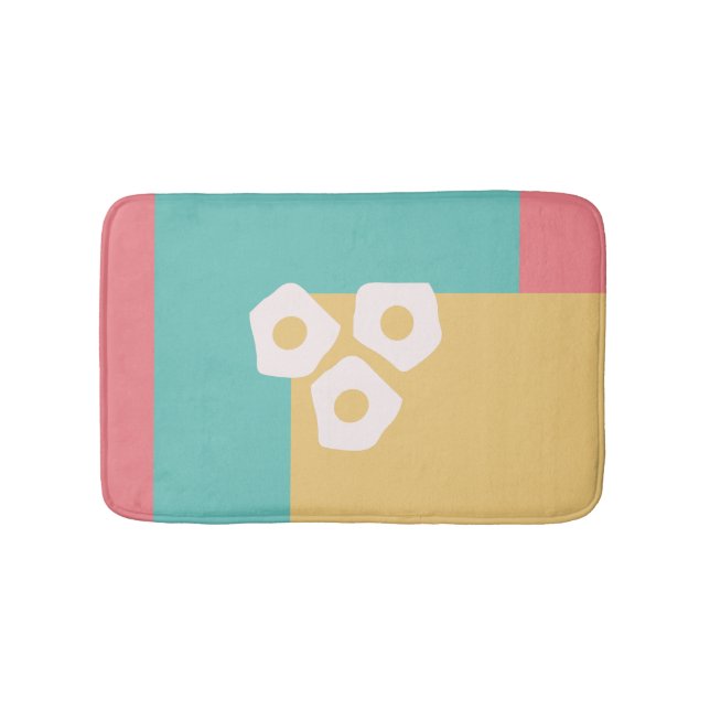 Egg Fried Breakfast Colourful  Bath Mat (Front)