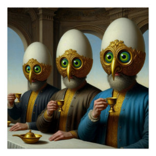 Egg head poster