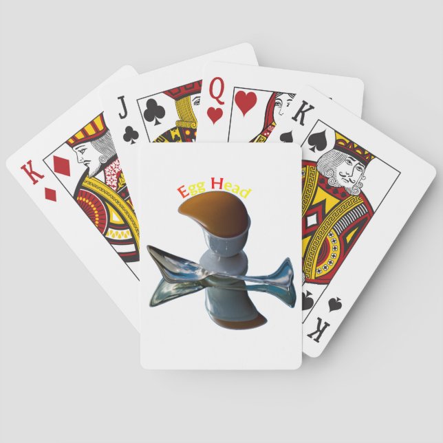 Egg Head Quirky Designs Playing Cards (Back)