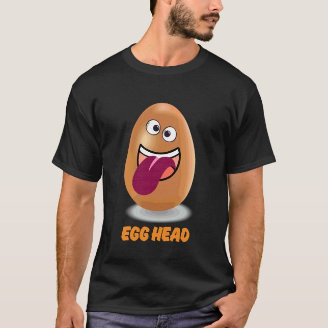 Egg Head Smarty Pant T shirt Funny Quiz team (Front)