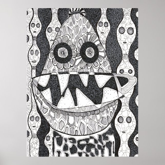 Egg-Headed Entity Poster (Front)