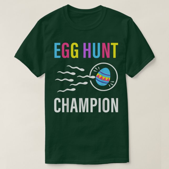 Egg hunt champion 2022 Easter Pregnancy Announceme T-Shirt (Design Front)