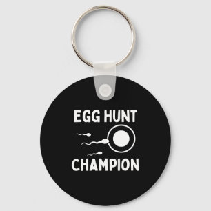 Egg Hunt Champion Funny Dad Easter Pregnancy Annou Key Ring