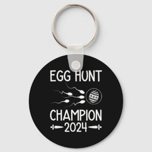 Egg Hunt Champion Funny Dad Easter Pregnancy Annou Key Ring