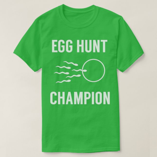 Egg Hunt Champion Funny Dad Easter Pregnancy  T-Shirt (Design Front)
