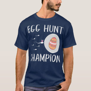 Egg Hunt Champion Funny Easter Day Pregnancy Annou T-Shirt